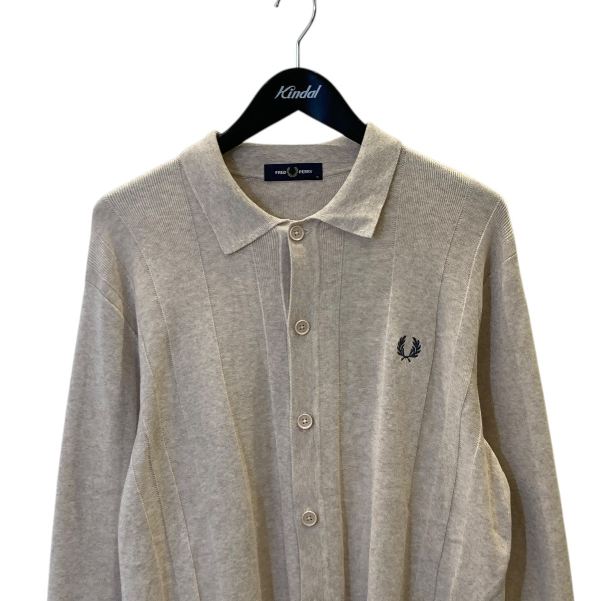 FRED PERRY 襟付ニットK9726 古着・中古-2枚目のアイテム画像