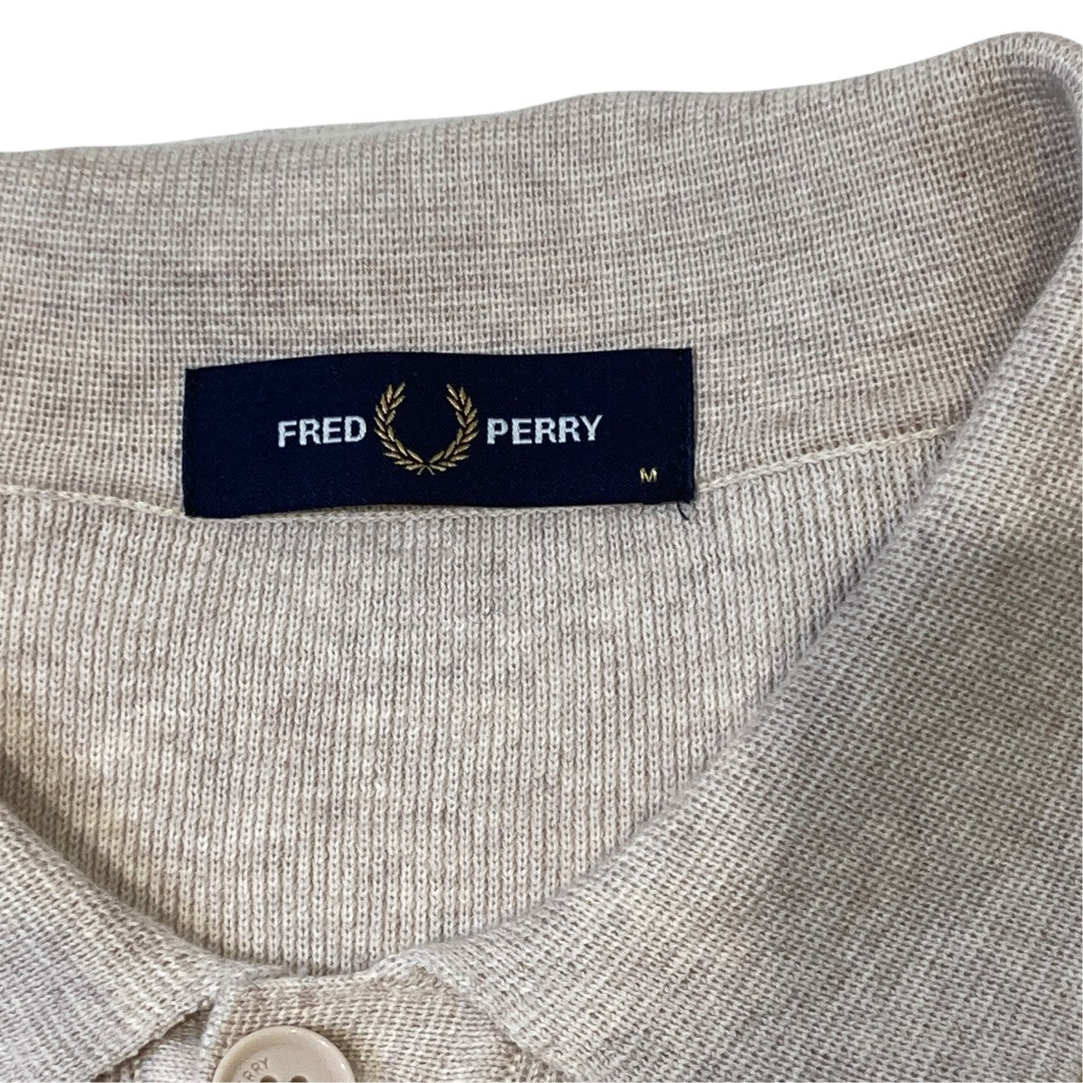 FRED PERRY 襟付ニットK9726 古着・中古-4枚目のアイテム画像