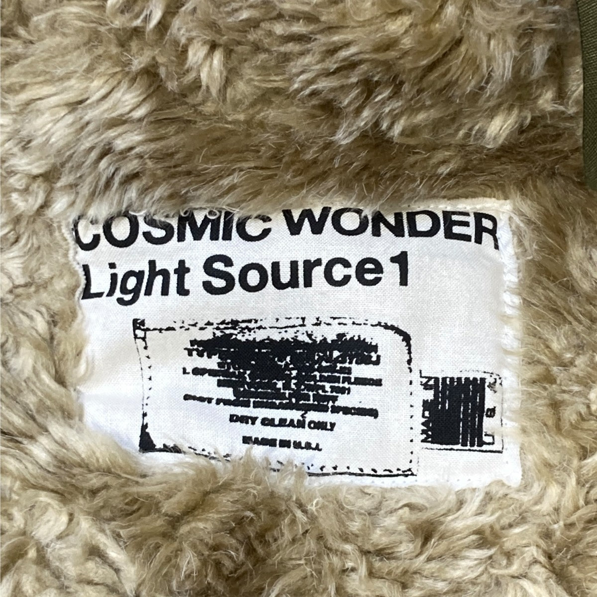 COSMIC WONDER Light Source 裏ボアN-3Bタイプコート 古着・中古-5枚目のアイテム画像