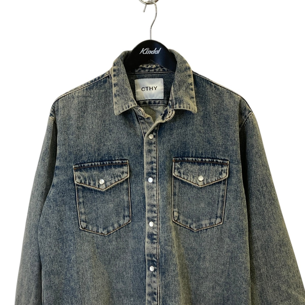 CTHY 超甘撚り DENIM SHIRTSデニムシャツ24CTHY-26 古着・中古-2枚目のアイテム画像