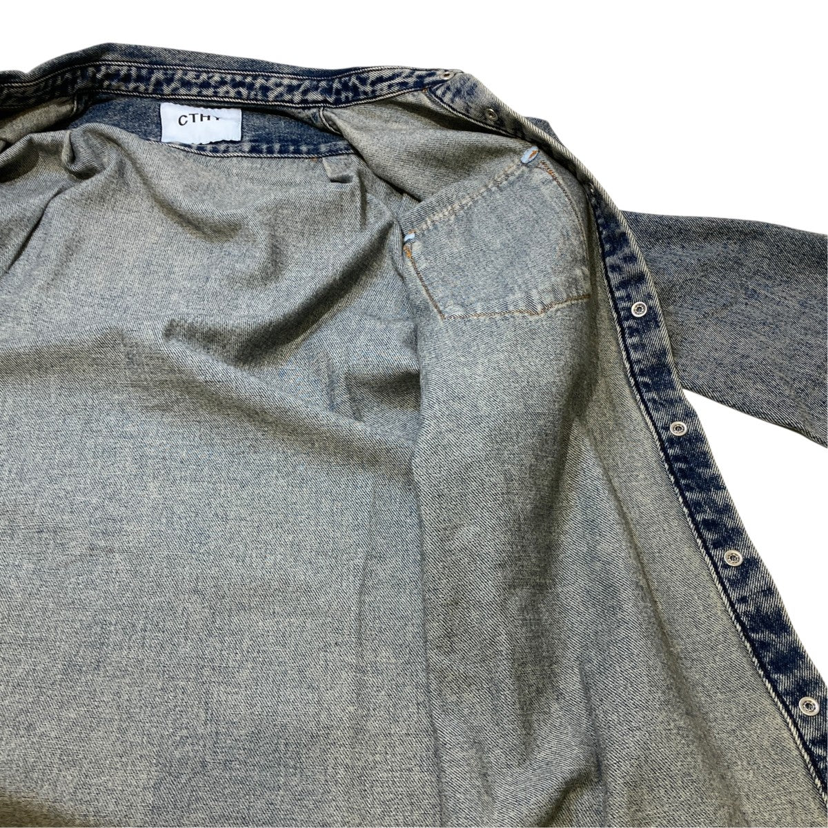 CTHY 超甘撚り DENIM SHIRTSデニムシャツ24CTHY-26 古着・中古-7枚目のアイテム画像