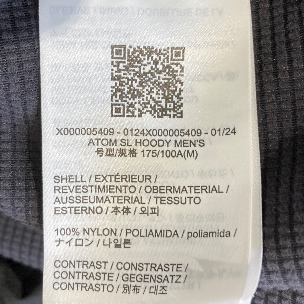 ATOM SL HOODY中綿ジャケットX000005409