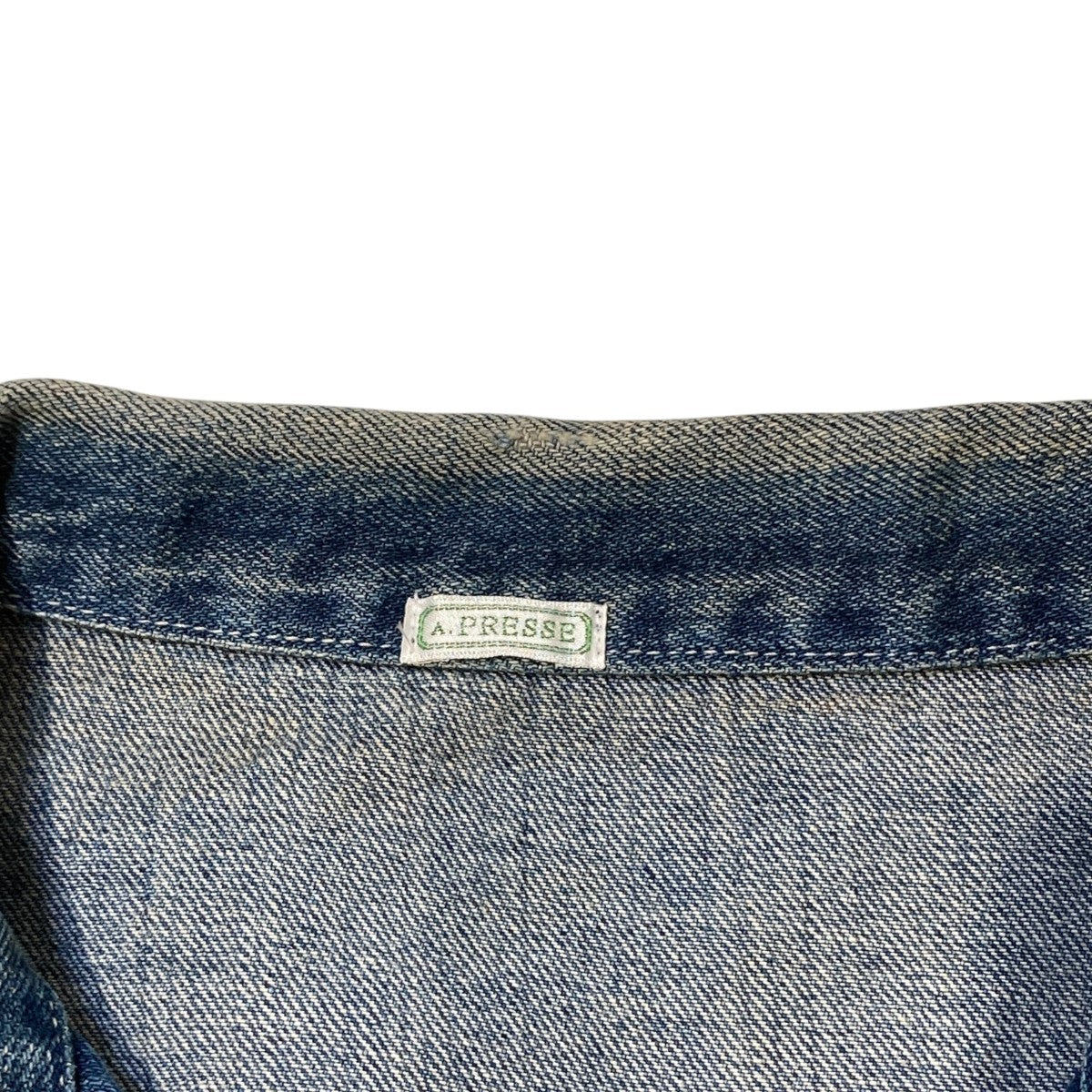 A．PRESSE US Army Vintage Denim Coverallデニムジャケット24AAP-01-37K 古着・中古-4枚目のアイテム画像