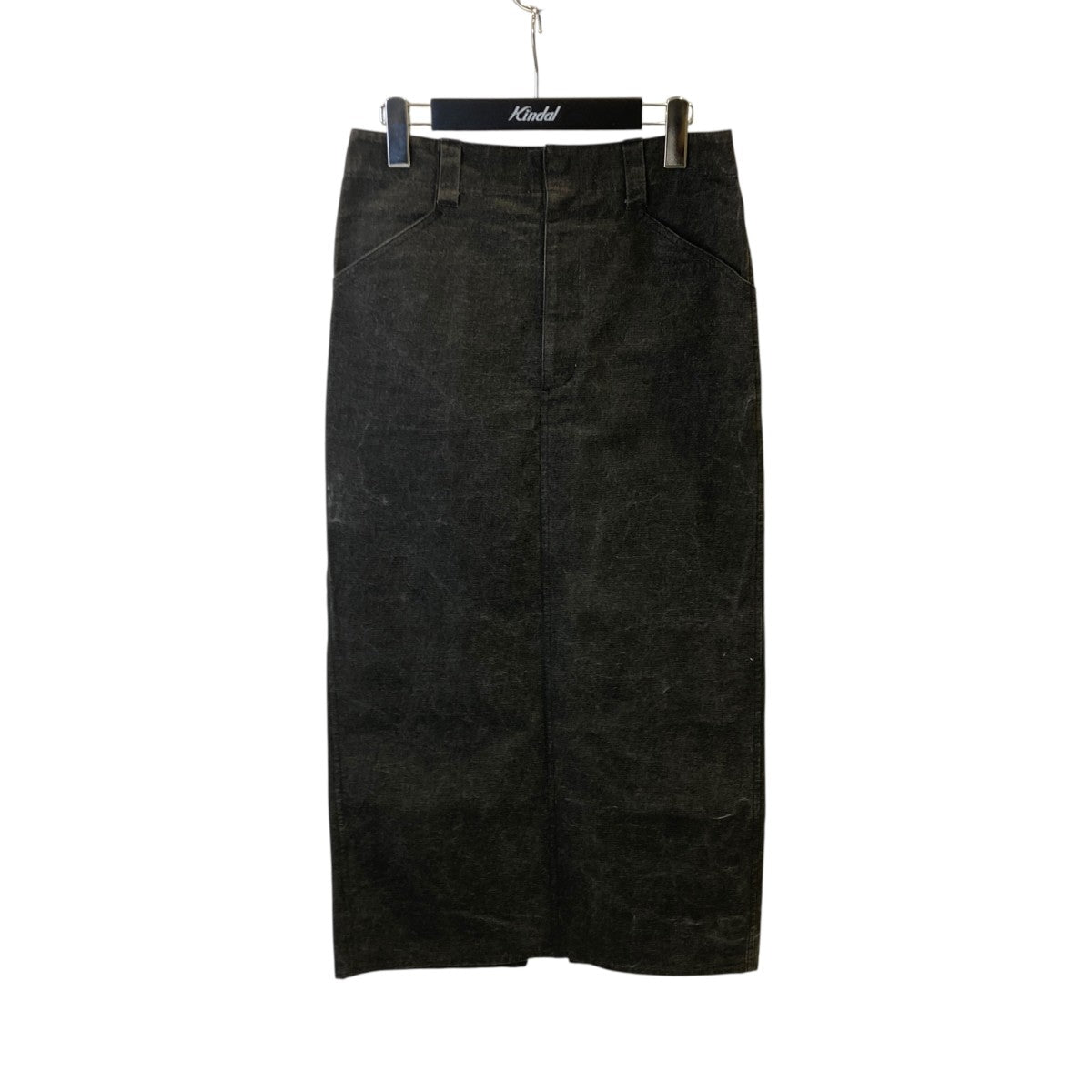 AURALEE WASHED HARD TWIST CANVAS SKIRTロングスカートA24SS07OC 古着・中古-1枚目のアイテム画像