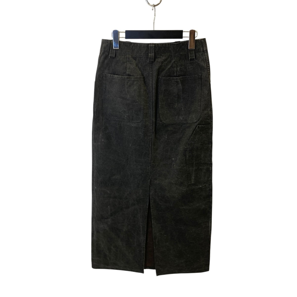 AURALEE WASHED HARD TWIST CANVAS SKIRTロングスカートA24SS07OC 古着・中古-3枚目のアイテム画像