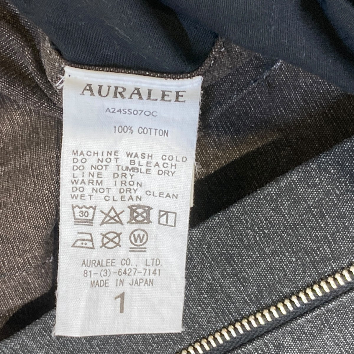 AURALEE WASHED HARD TWIST CANVAS SKIRTロングスカートA24SS07OC 古着・中古-5枚目のアイテム画像