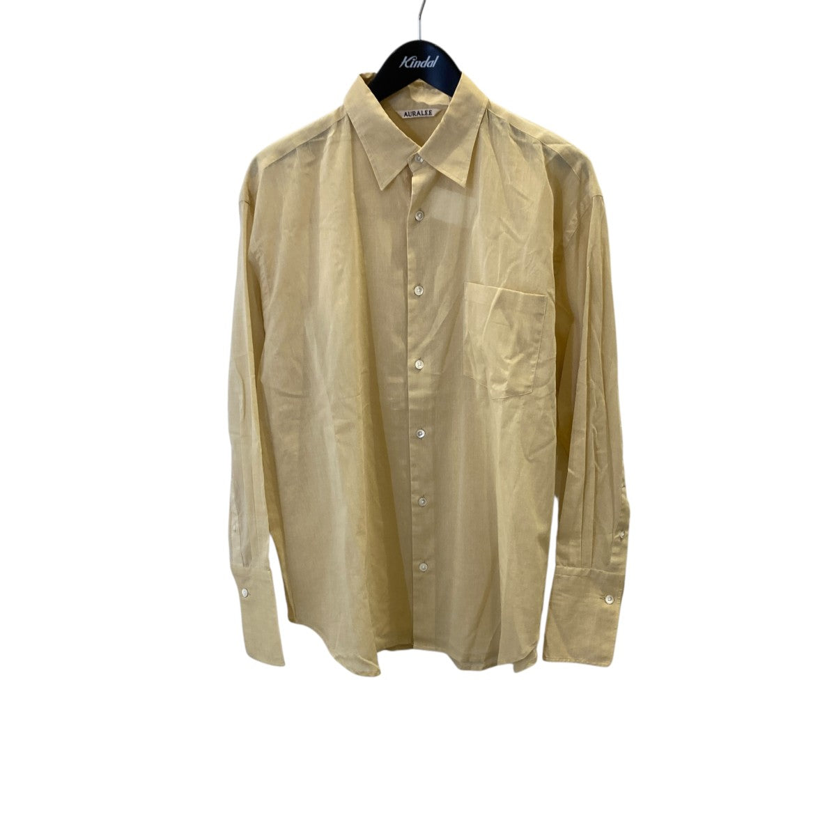 AURALEE HARD TWIST FINX ORGANDY SHIRT長袖シャツA24SS03VO 古着・中古-1枚目のアイテム画像
