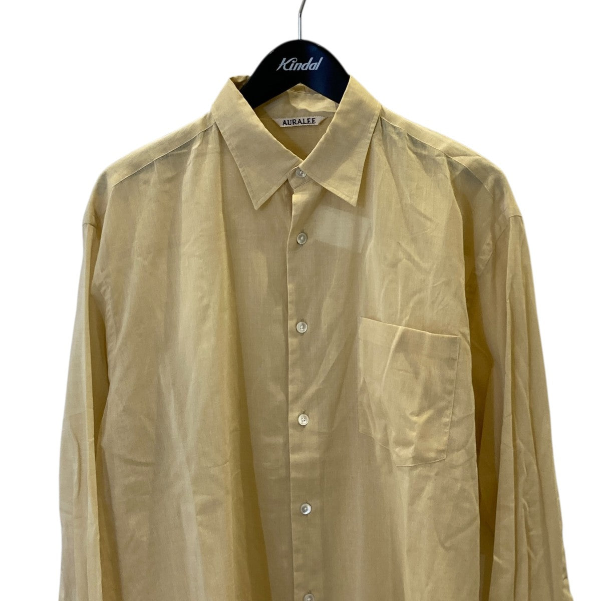 AURALEE HARD TWIST FINX ORGANDY SHIRT長袖シャツA24SS03VO 古着・中古-2枚目のアイテム画像