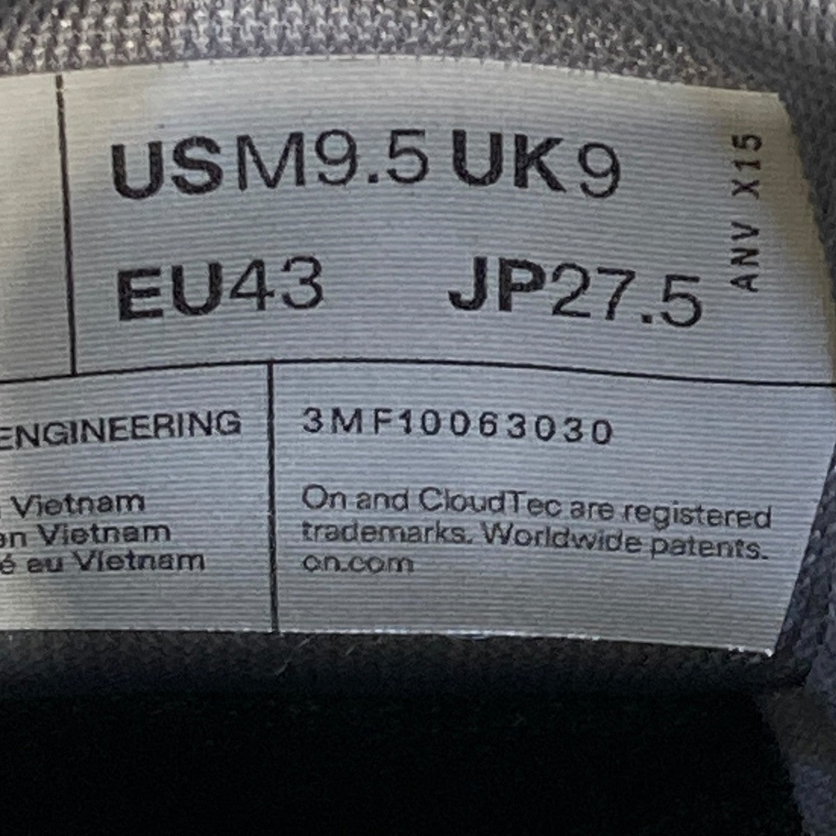 On Cloud 6シューズ3MF10063030 古着・中古-8枚目のアイテム画像