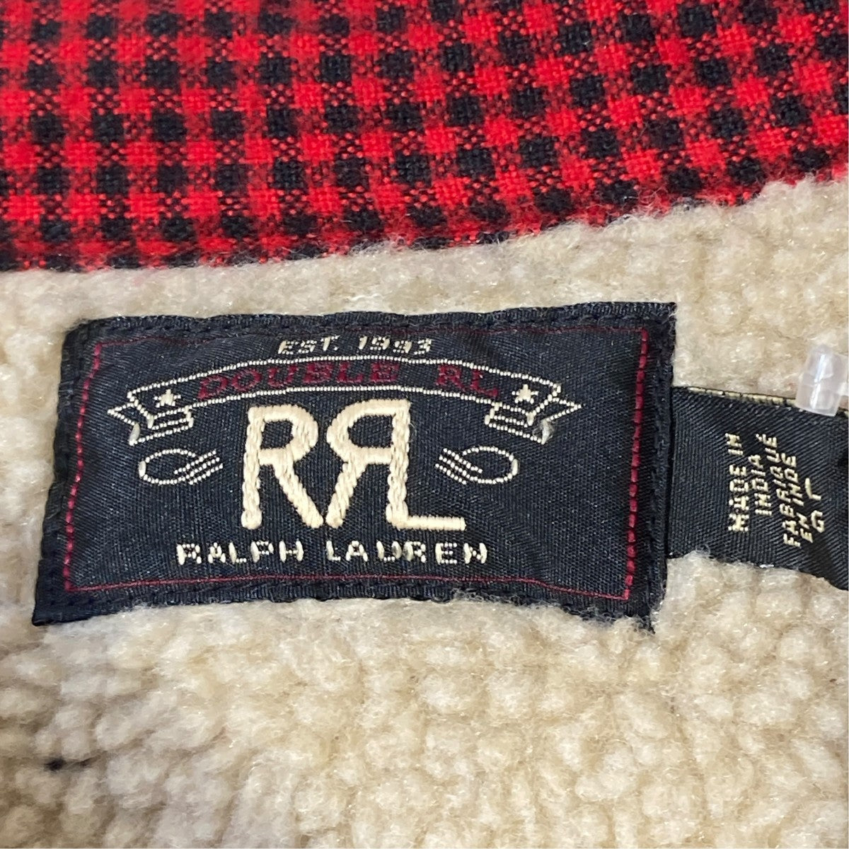 RRL 裏地ボアシャツジャケット 古着・中古-4枚目のアイテム画像