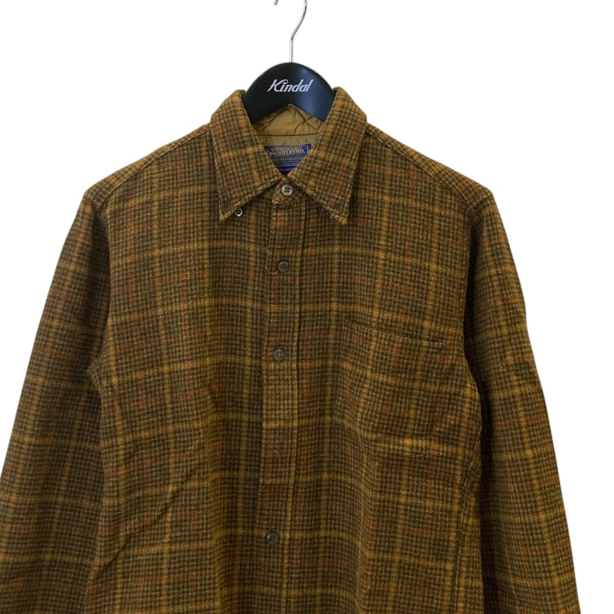 PENDLETON 60s ヴィンテージウールチェックシャツ 古着・中古-2枚目のアイテム画像