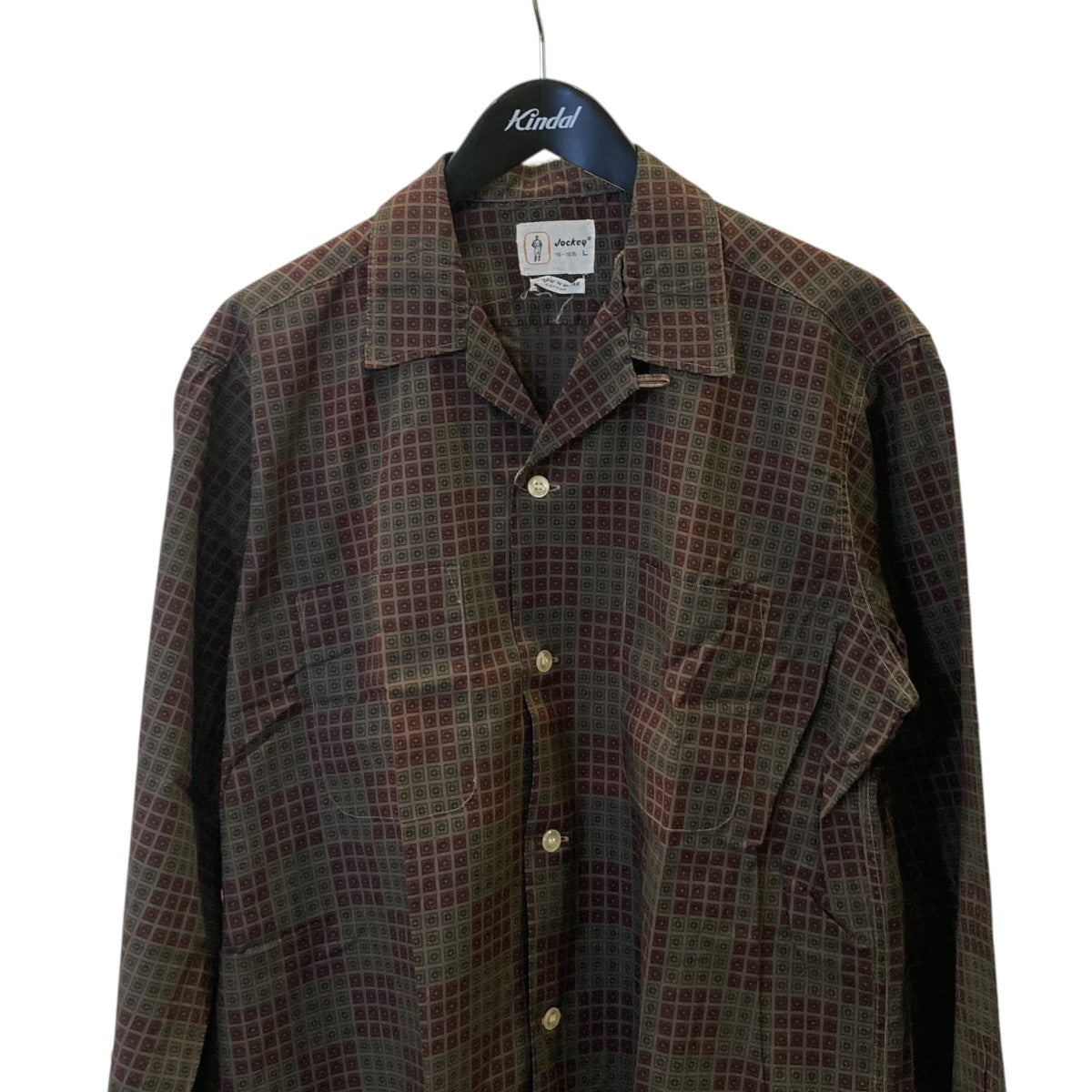 JOCKEY 50s ヴィンテージオープンカラーシャツ 古着・中古-2枚目のアイテム画像