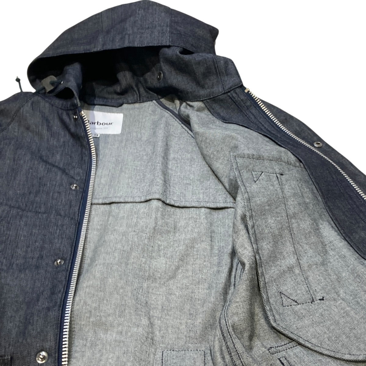 Denim Hooded Bedaleデニムジャケット1801176