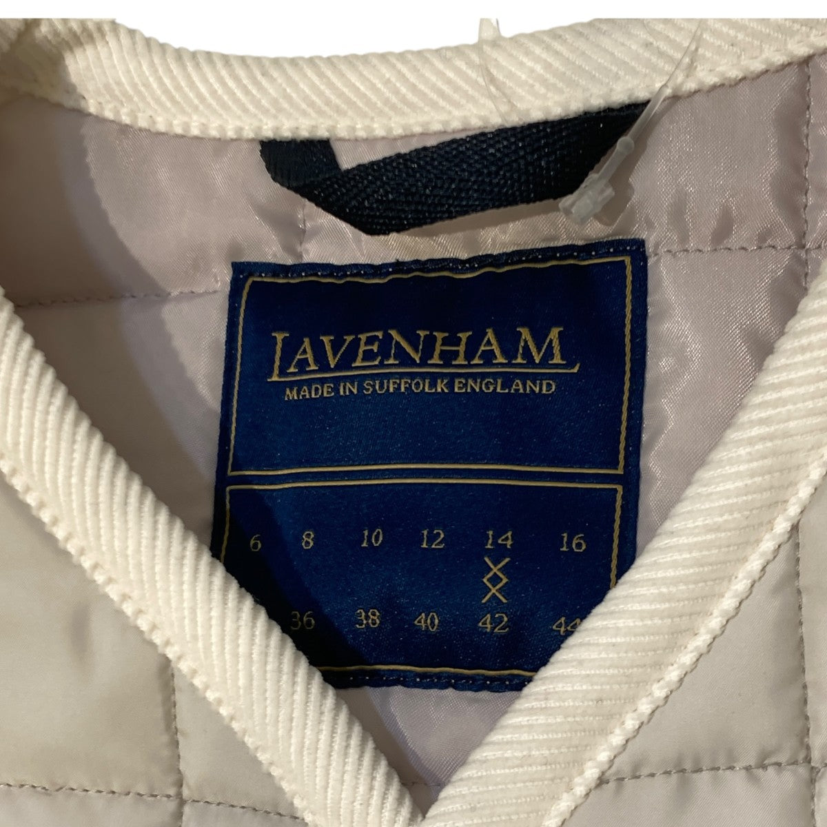 LAVENHAM CONTRAST THORNHAM WOMENSキルティングベストLV6170 P86 古着・中古-4枚目のアイテム画像