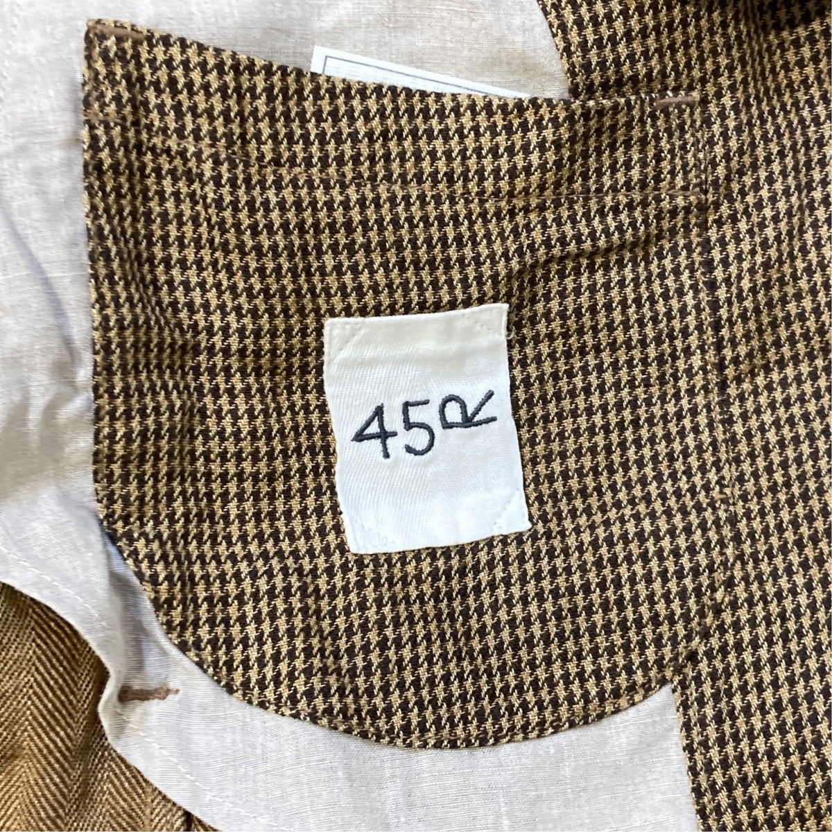 ヘリンボーンノーカラージャケット8051014