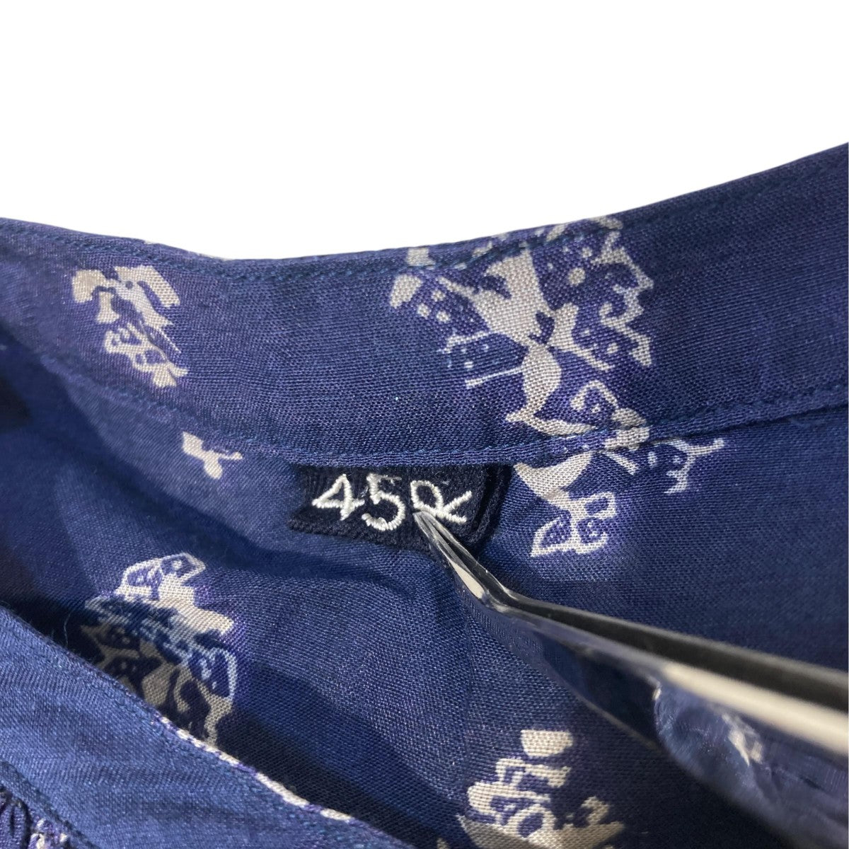 45R フェザーカディシルクの小紋ブラウス総柄ブラウス5013079 古着・中古-5枚目のアイテム画像