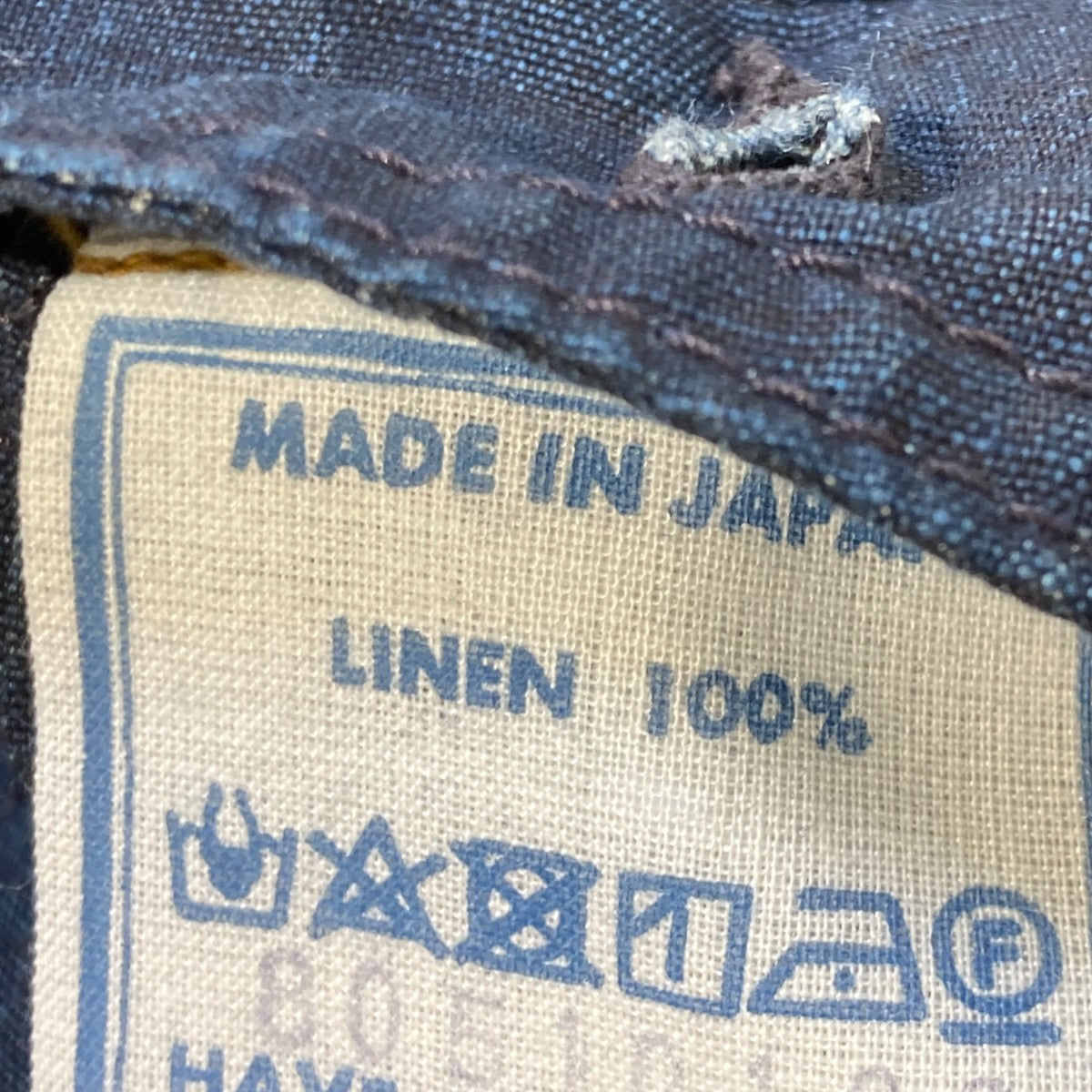 リネンの908Gジャンデニムシャツ80510102