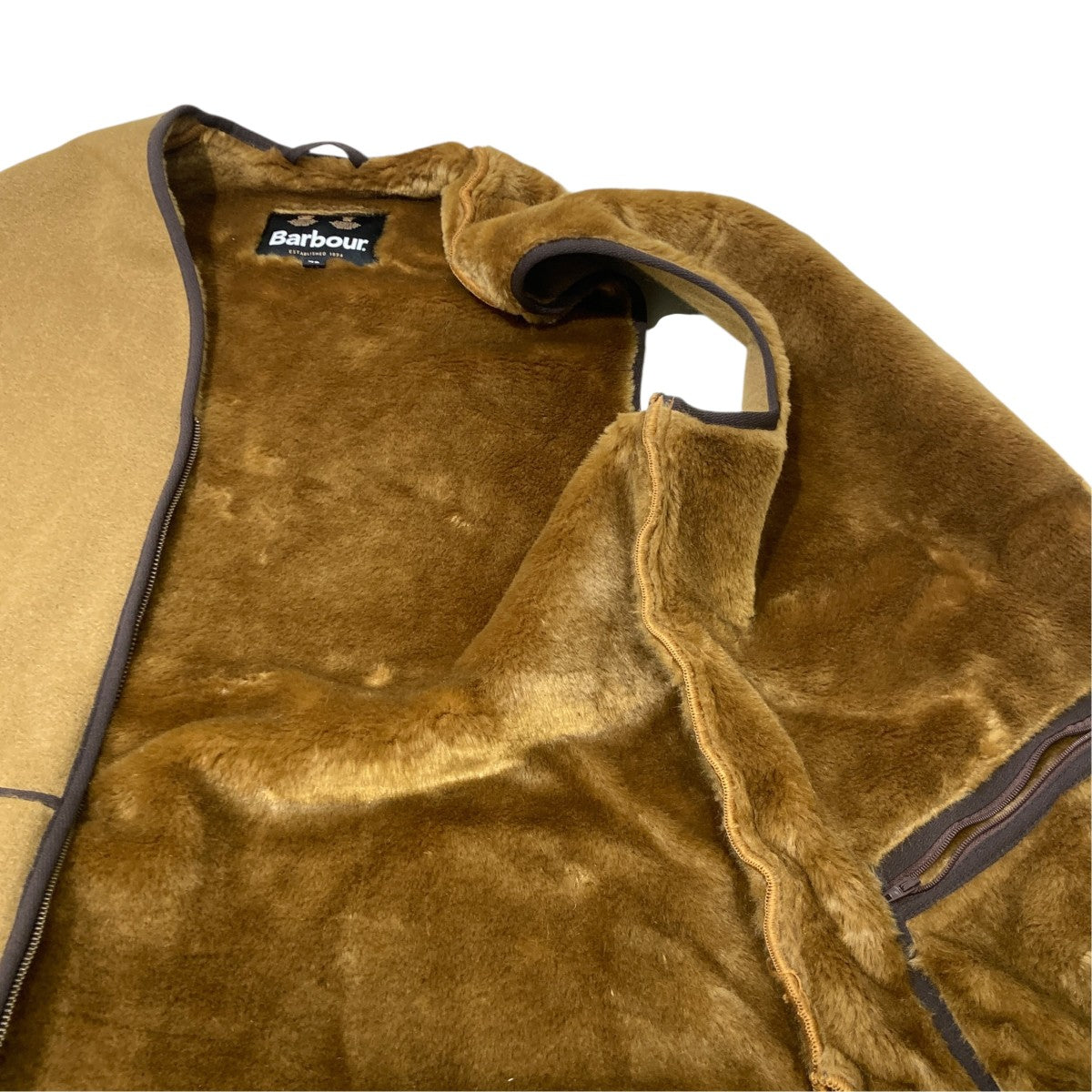 Barbour(バーブァー) WARM PILE WAISTCOAT ZIPIN LINERリバーシブル