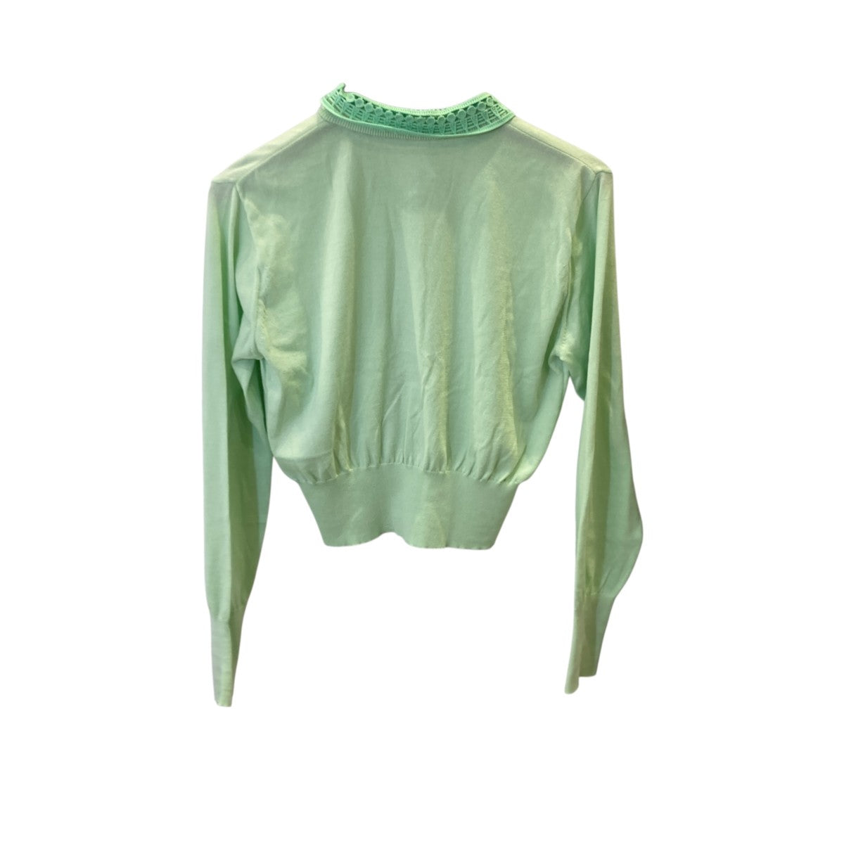 25SSDetachable Embroidery Collar Knitted CardiganニットポロシャツMM25SS-KN006