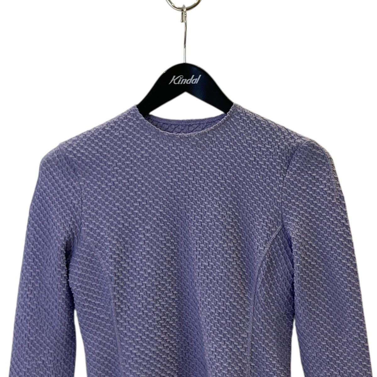 Shirring Jersey Jacquard TopロングスリーブカットソーMM24SS-JS014