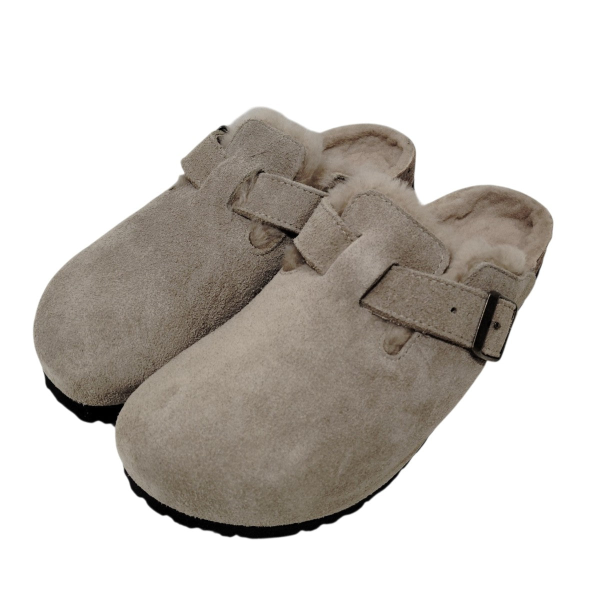 BIRKENSTOCK Boston Shearlingサボサンダル 古着・中古-1枚目のアイテム画像