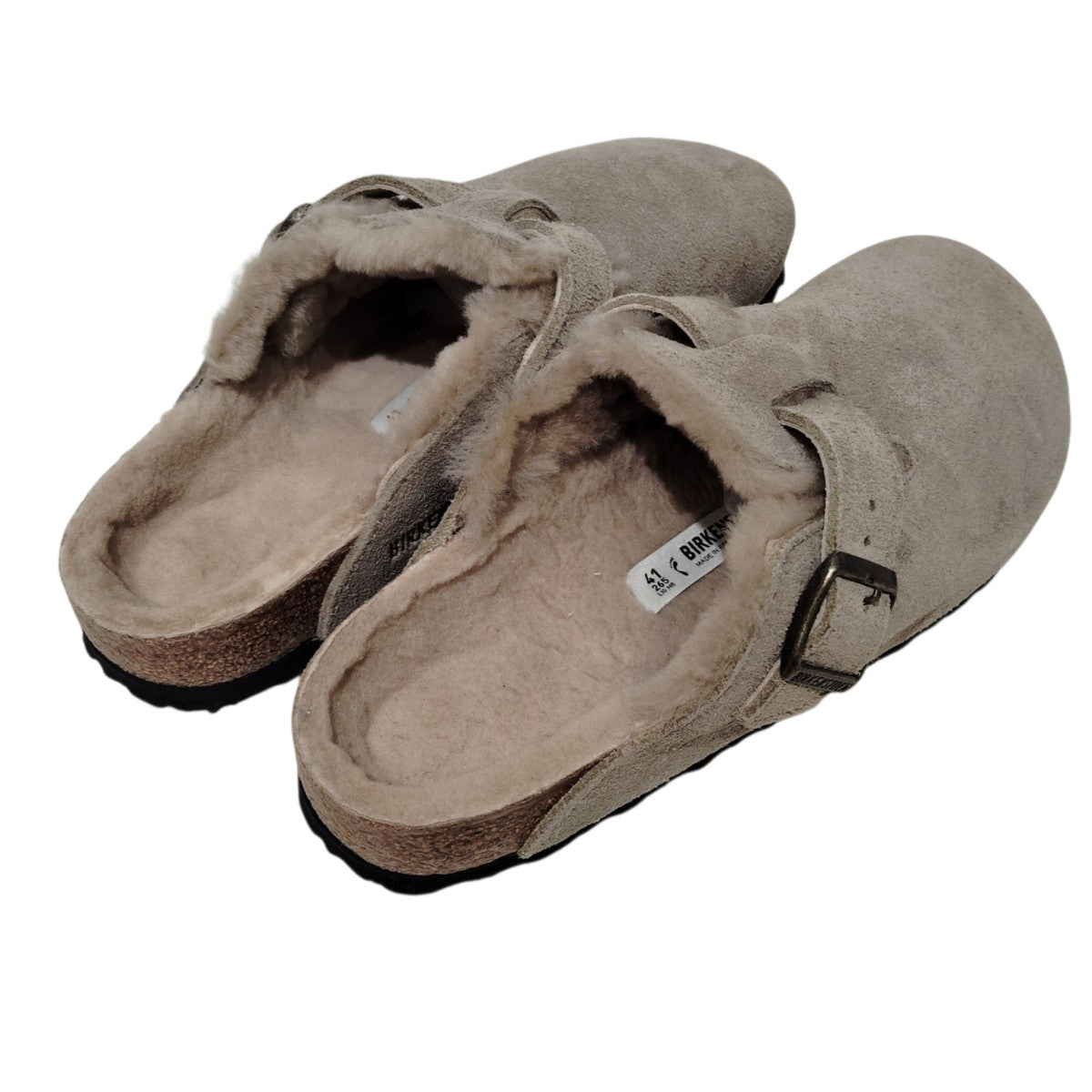 BIRKENSTOCK Boston Shearlingサボサンダル 古着・中古-2枚目のアイテム画像