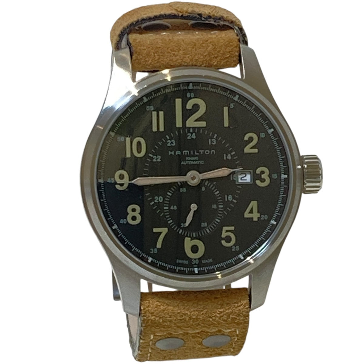 HAMILTON カーキ フィールド オフィサー オート腕時計H706550 古着・中古-2枚目のアイテム画像