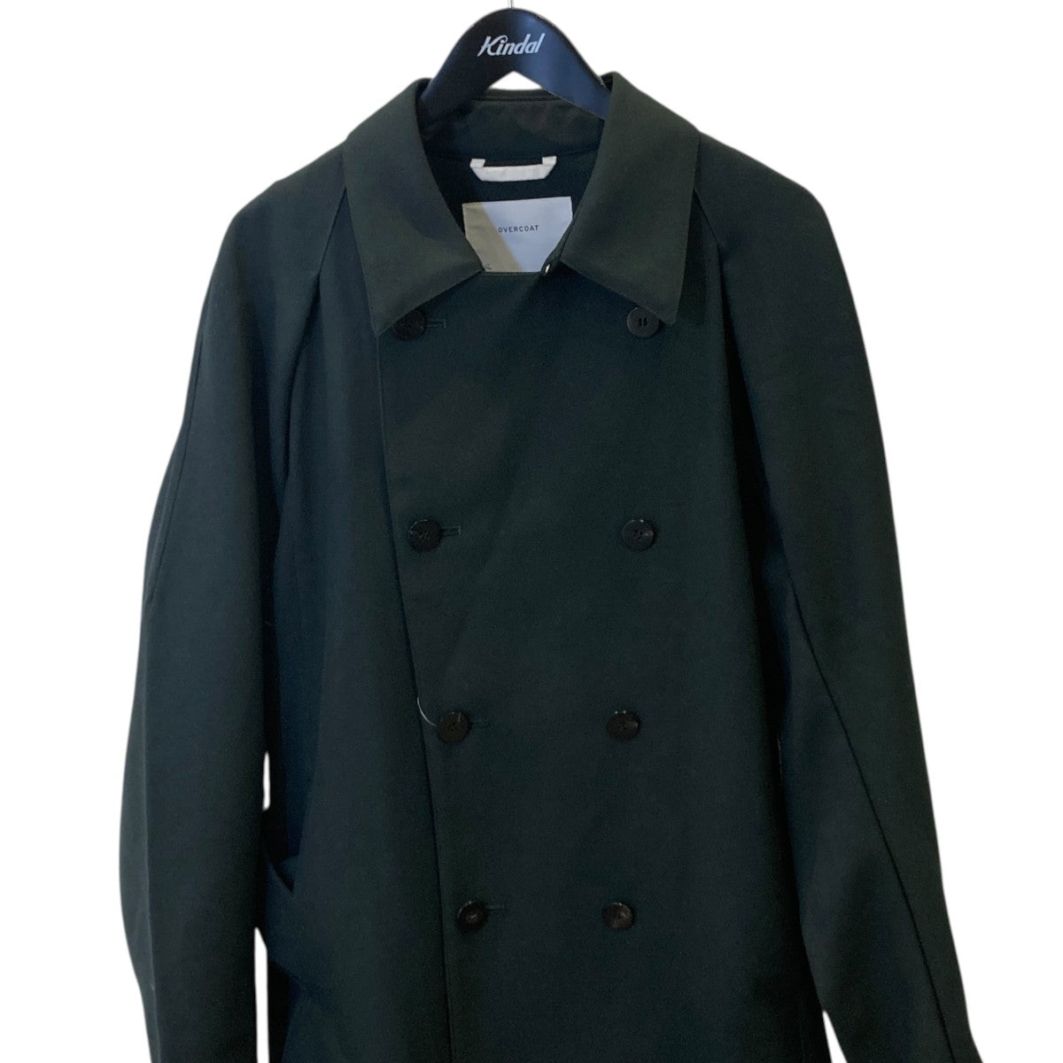 RAGRAN SLEEVE OVERCOAT WITH TWO WAY COLLAR IN WOOL SERGEトレンチコートC04TTL-NKF