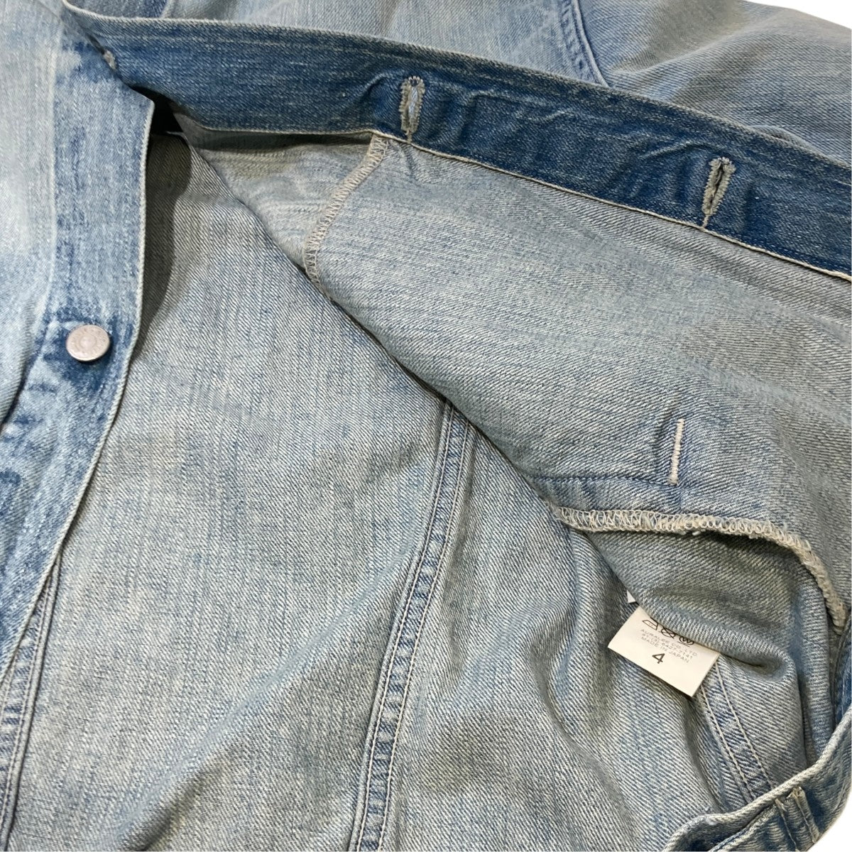 FADED SELVEDGE LIGHT DENIM BLOUSONデニムジャケットA26SB01DE