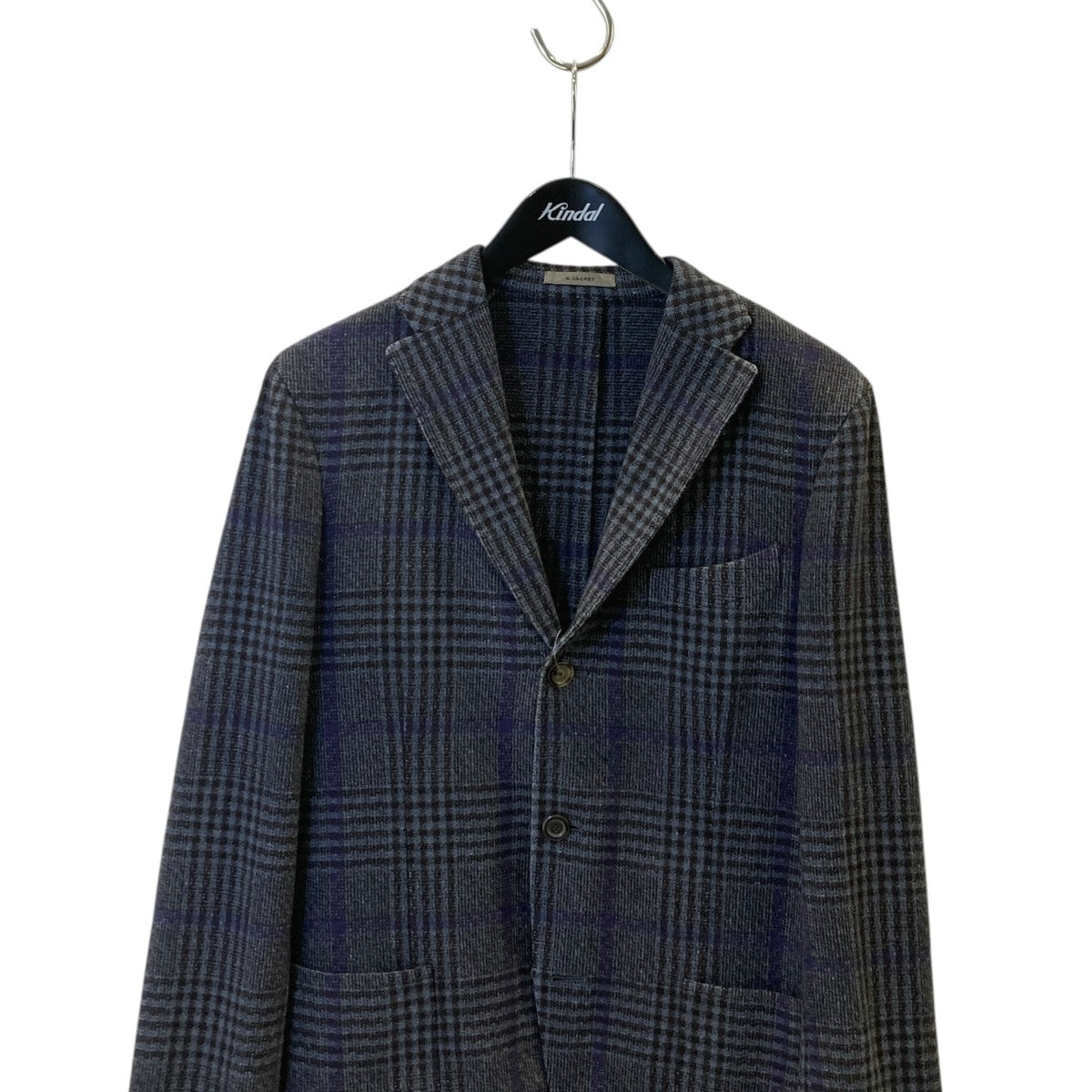 K JACKETグレンチェックテーラードジャケットR3302J