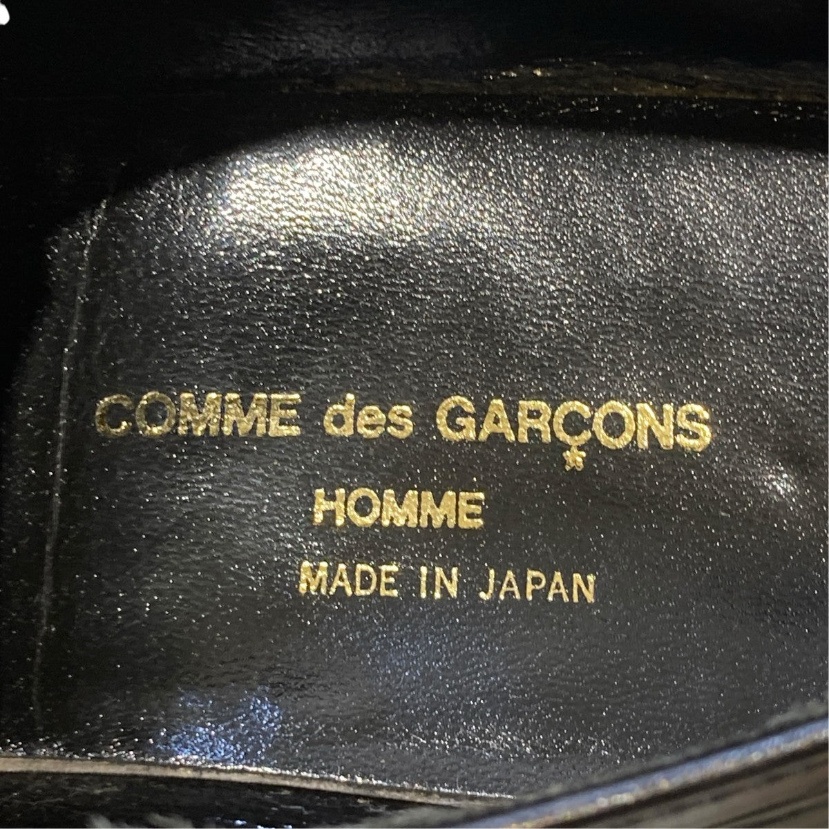 COMME des GARCONS HOMME パーフォレーションプレーントゥシューズ 古着・中古-10枚目のアイテム画像