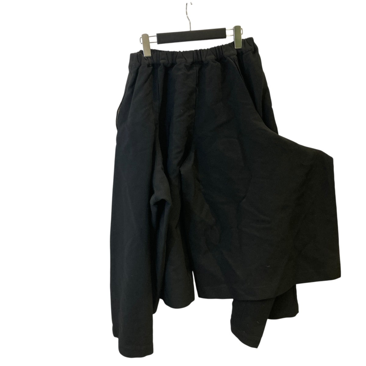 【貴重】コムデギャルソン　スカート付ハーフパンツ　ポリエステル　膝丈　XS COMME des GARCONS(コムデギャルソン) 23SS4本脚 変形ハーフパンツGK