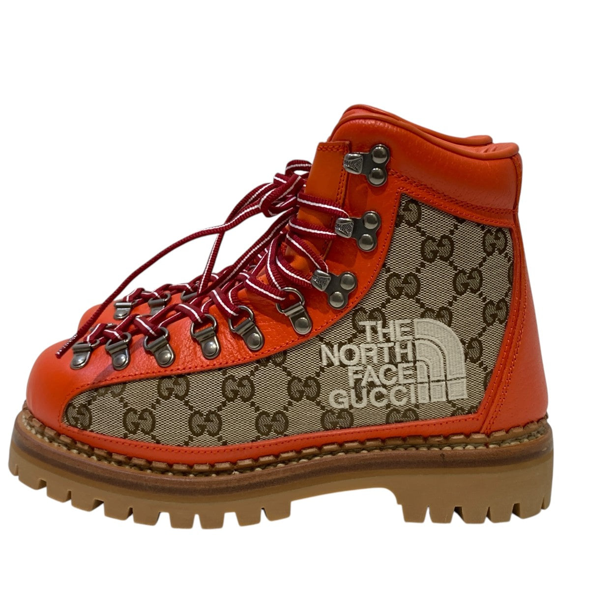 GUCCI×THE NORTH FACE GGキャンバス トレッキングブーツ679927 古着・中古-3枚目のアイテム画像