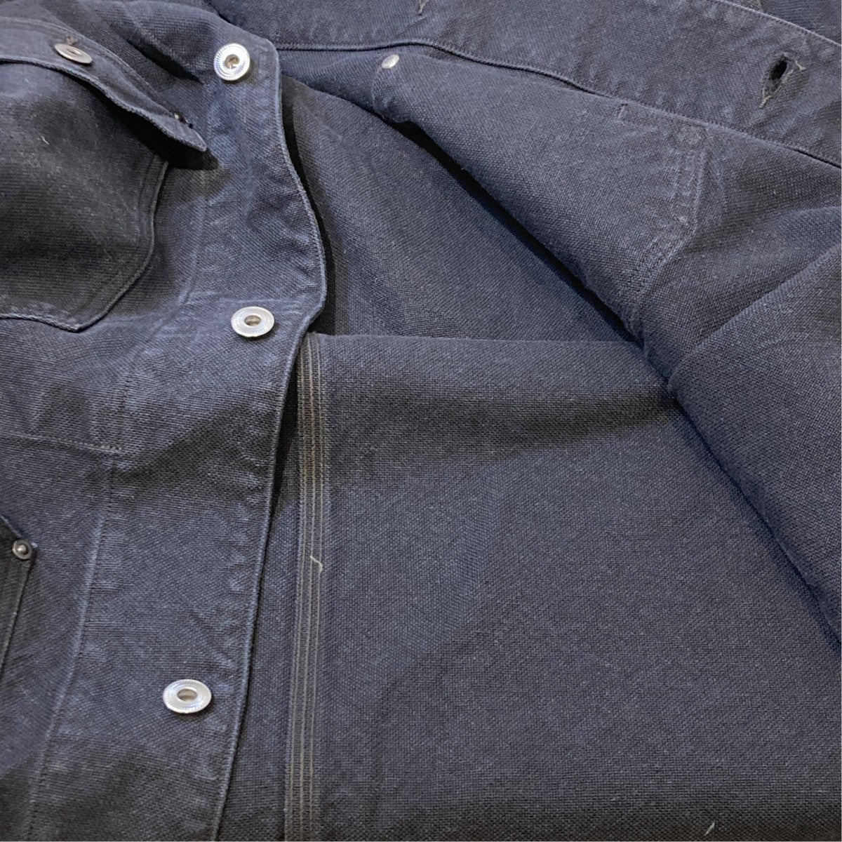 A．PRESSE Vintage Silk Hemp Coverall Jacketカバーオール25AAP-01-53 古着・中古-5枚目のアイテム画像