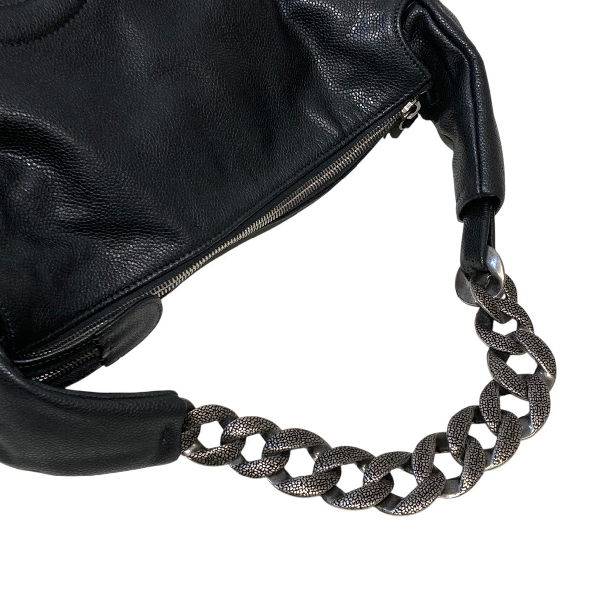 CHANEL キャビアスキンチェーンショルダーバッグ 古着・中古-5枚目のアイテム画像
