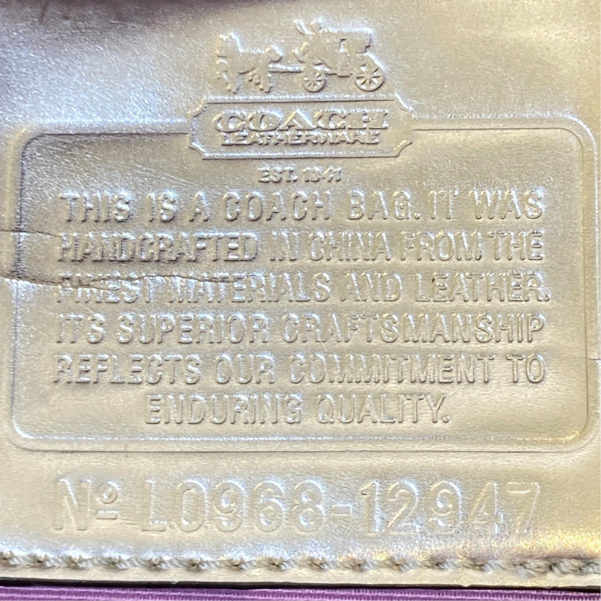 COACH 2WAYバッグ12947 古着・中古-6枚目のアイテム画像