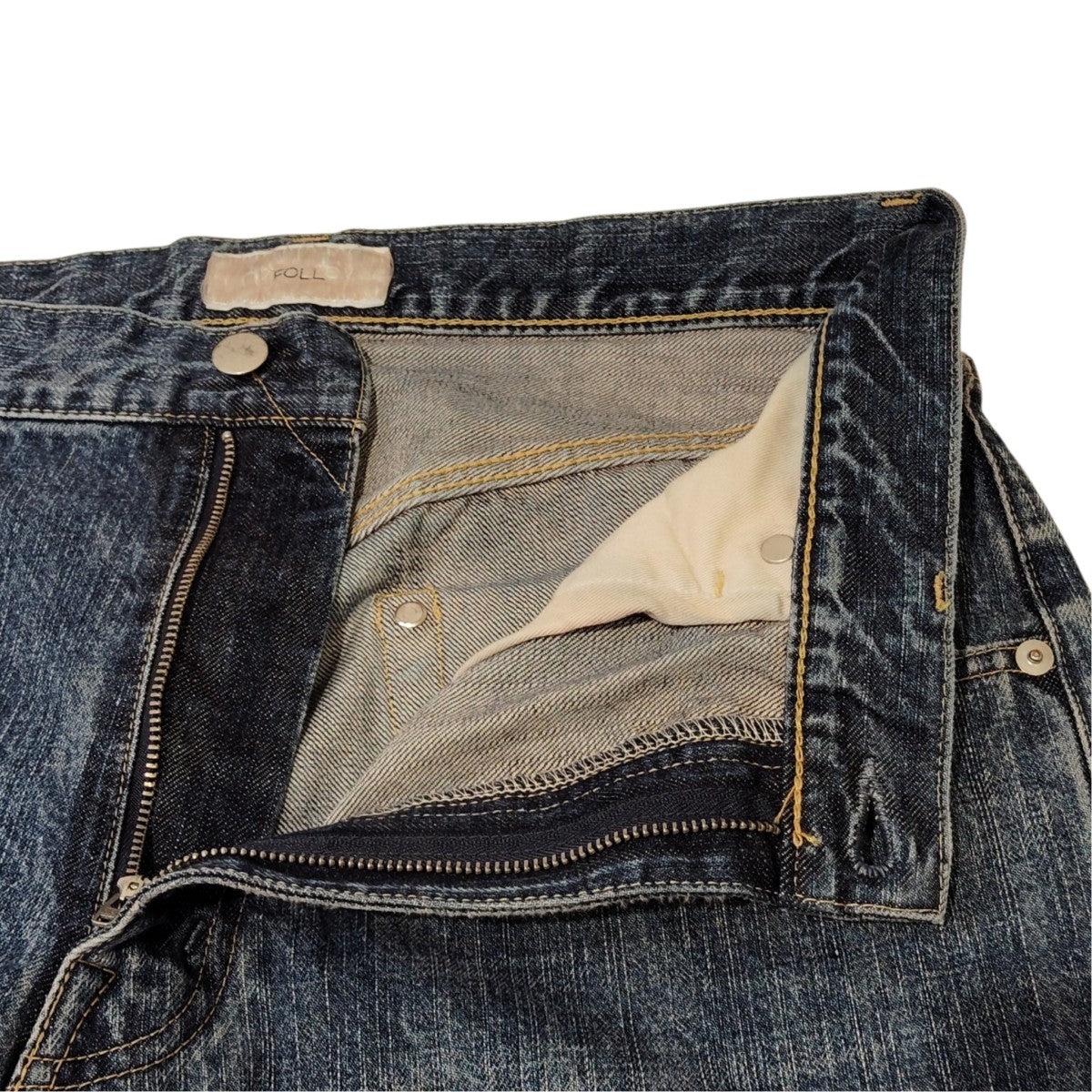 UNFOLLOW natural dye wardrobe jeansデニムパンツ25-030-684-0011-3-0 古着・中古-4枚目のアイテム画像