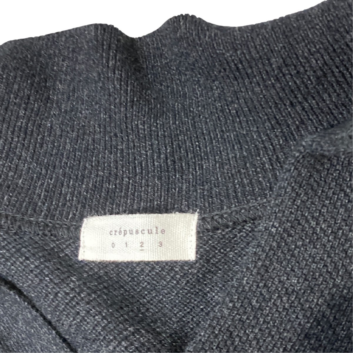 crepuscule 26SSO別注 Co ra moss stitch skipperニットポロシャツ2601-025 古着・中古-4枚目のアイテム画像