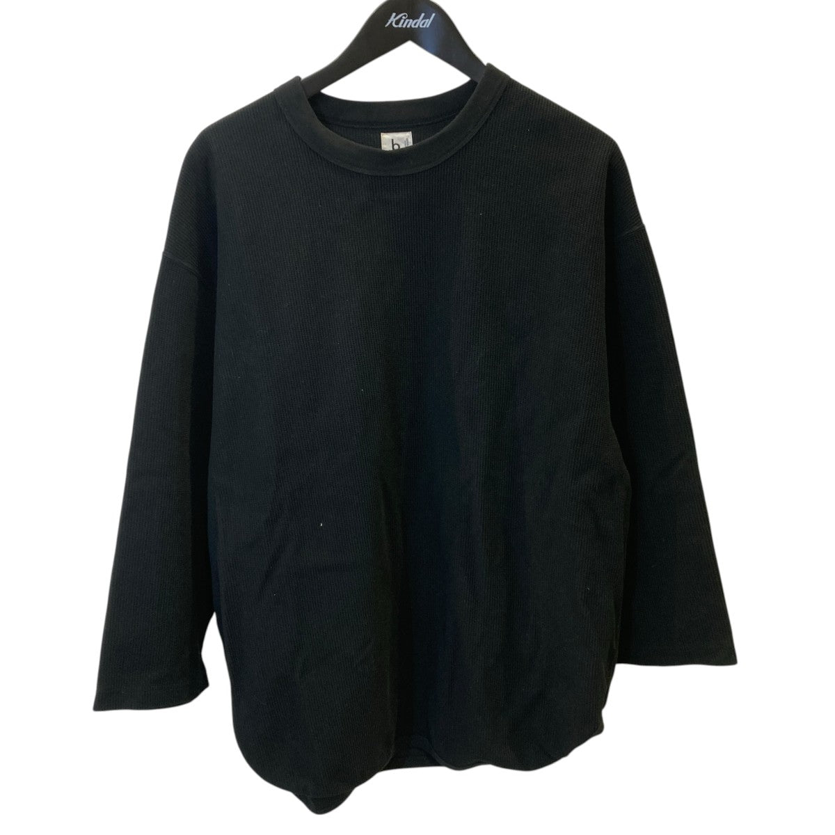 blurhms ROOTSTOCK Rough＆Smooth Thermal Baseball Tee7分袖TシャツbROOTS24F31 古着・中古-1枚目のアイテム画像