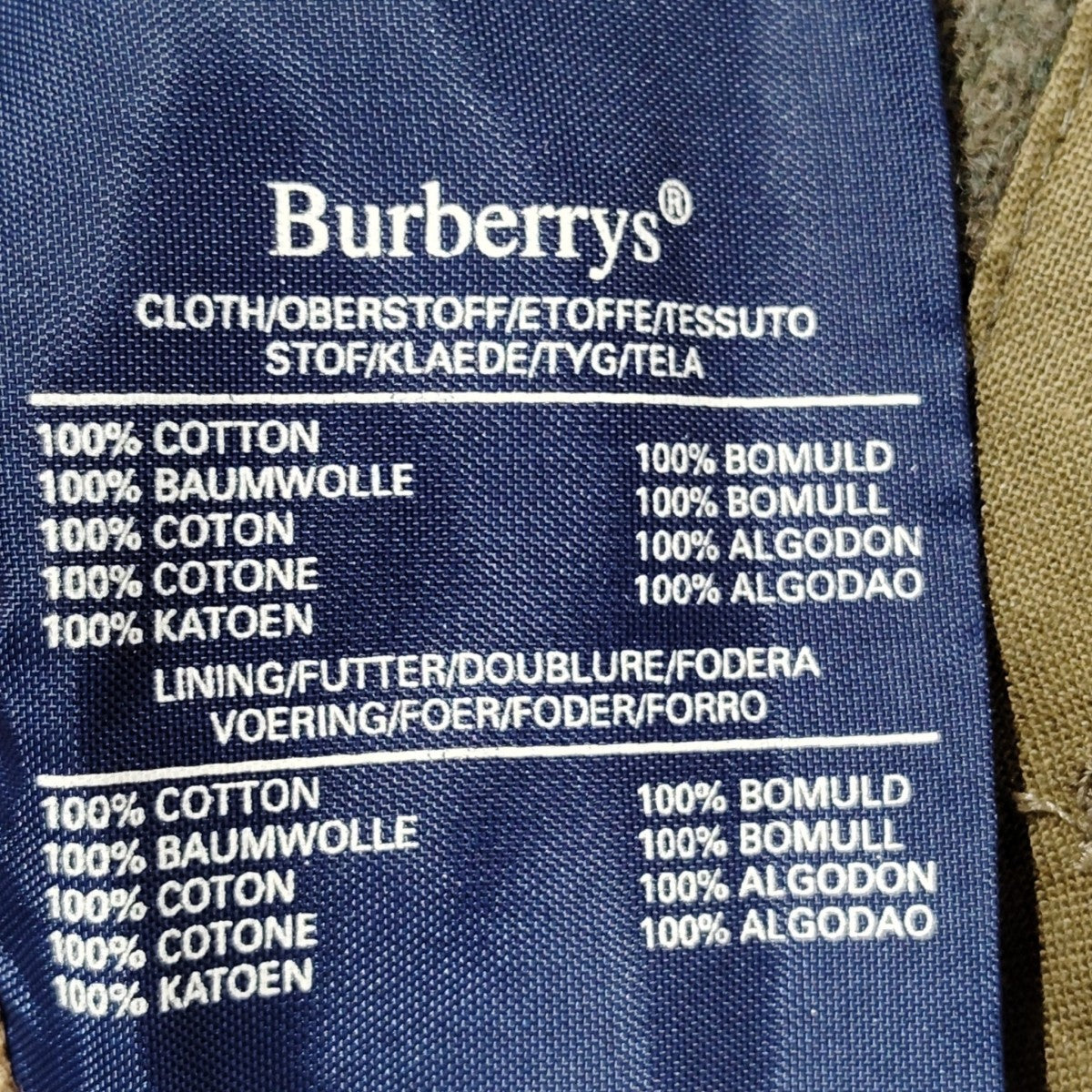 Burberry’s 2枚襟ライナー付トレンチコート 古着・中古-7枚目のアイテム画像
