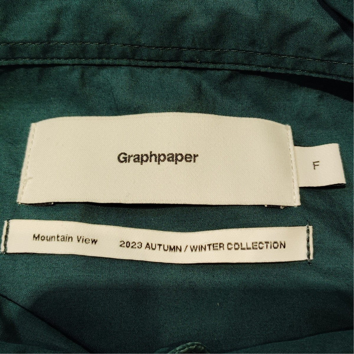 Graphpaper Broad L S Oversized Regular Collar ShirtシャツGM233-50001C 古着・中古-5枚目のアイテム画像