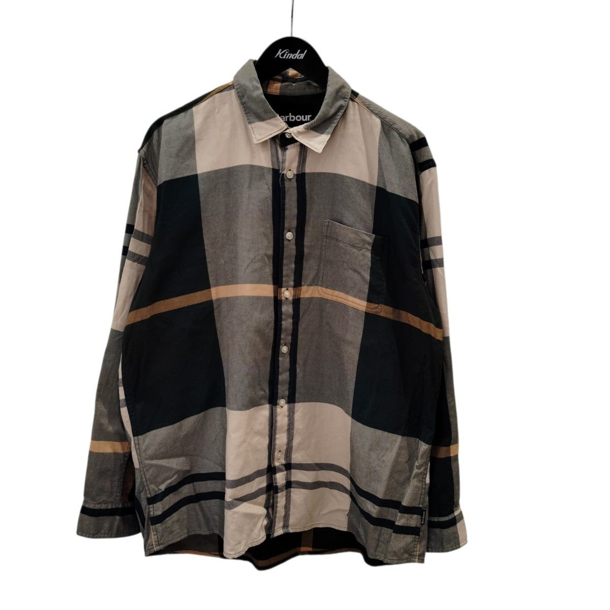Barbour タータン チェック シャツ オーバーサイズフィットチェックシャツ252MSH5514 古着・中古-1枚目のアイテム画像