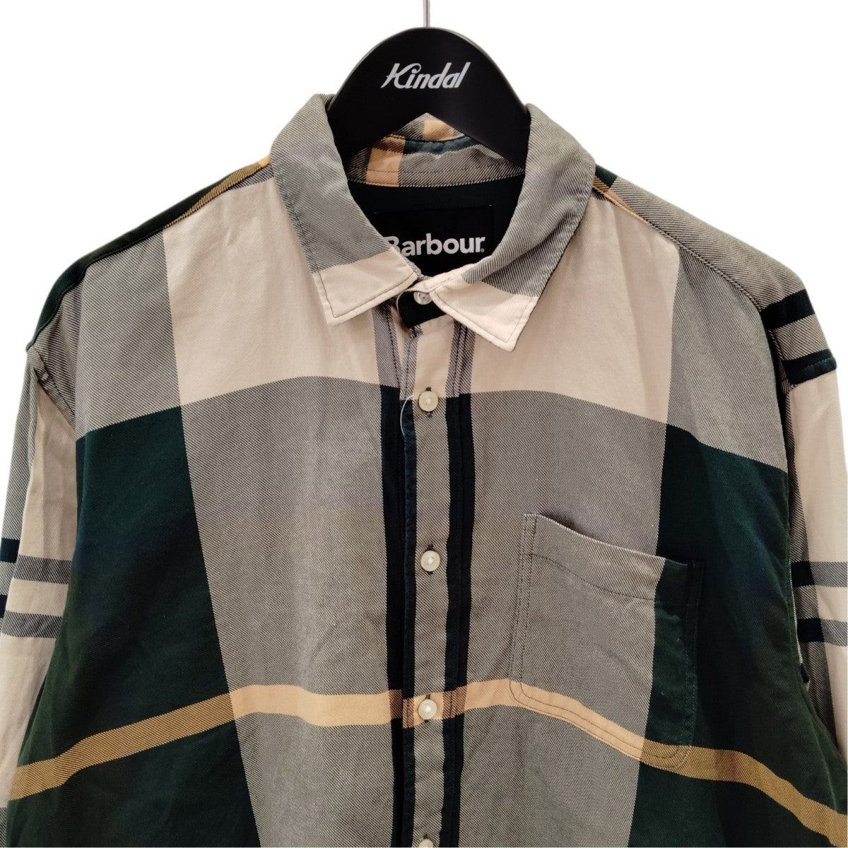 Barbour タータン チェック シャツ オーバーサイズフィットチェックシャツ252MSH5514 古着・中古-2枚目のアイテム画像