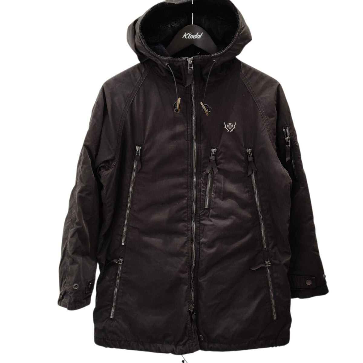 south2 west8 Zipped CoatフーデッドジャケットBG775 古着・中古-1枚目のアイテム画像