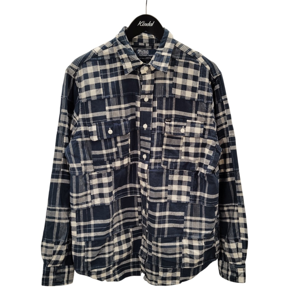 POLO RALPH LAUREN パッチワークチェックシャツ 古着・中古-1枚目のアイテム画像