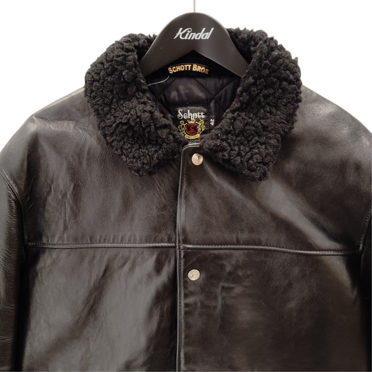 Schott COLLAR BOA RANCH JACKETレザージャケット7822950021 古着・中古-2枚目のアイテム画像