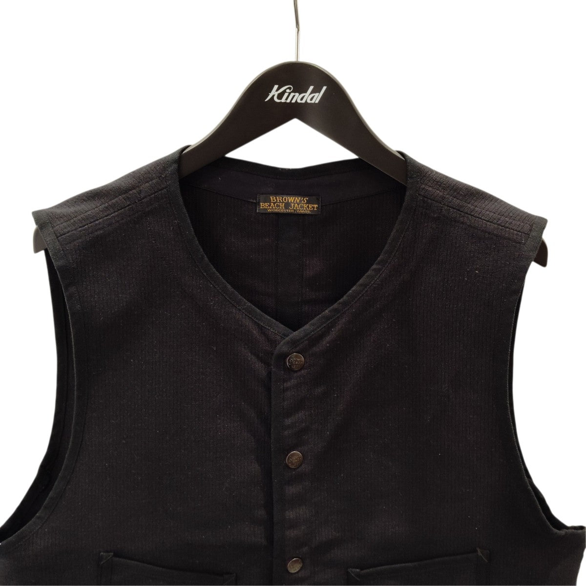 BROWN’S BEACH JACKET BBJ Spring VestベストBBJ-018-2 古着・中古-2枚目のアイテム画像